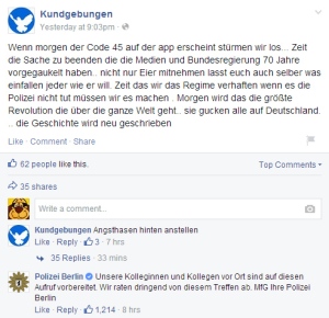 Polizei verhindert Sturm auf den Reichstag mit imba Facebook-Skills